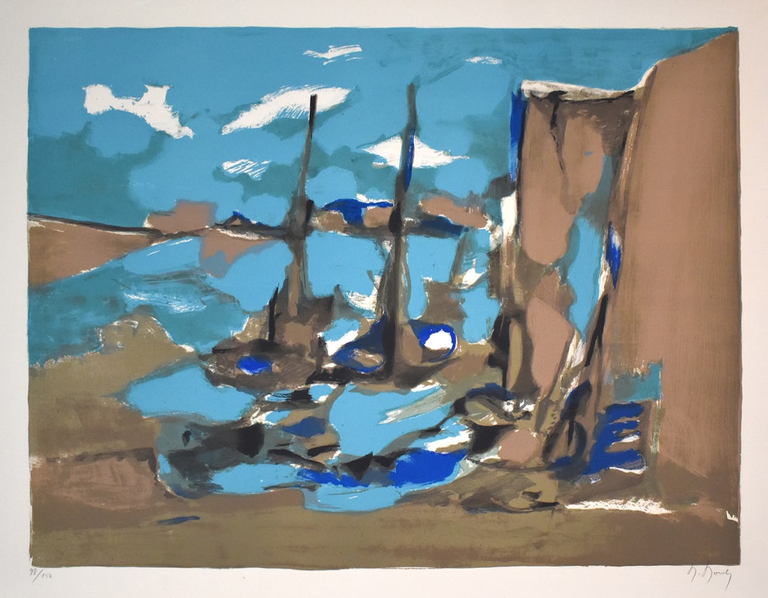 Marcel Mouly Hand signed Lithograph Amsterdam - 2