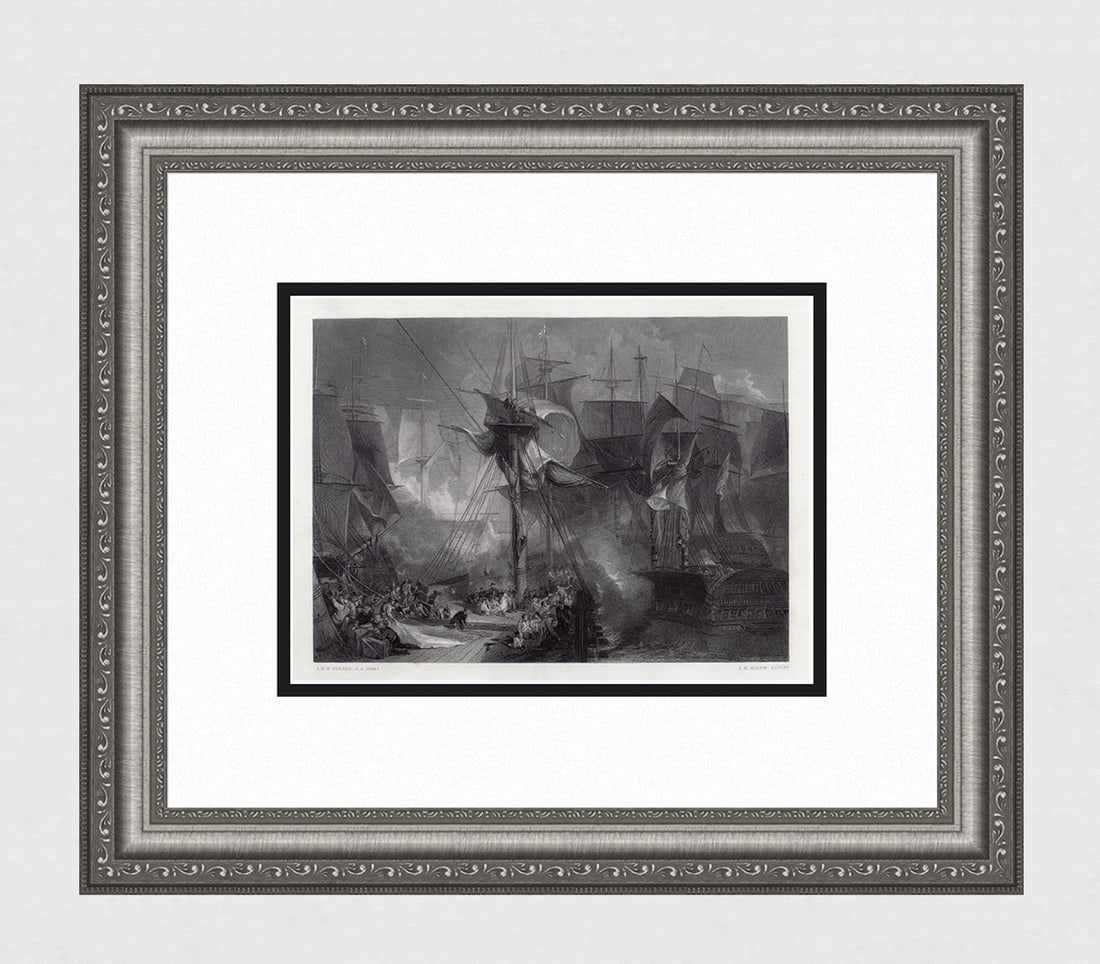 Joseph Mallord William Turner 1878 Engraving The Death of Nelson (1 of 4)