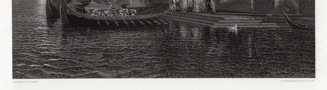 Francis Danby ARA 1857 Engraving Signed - 3