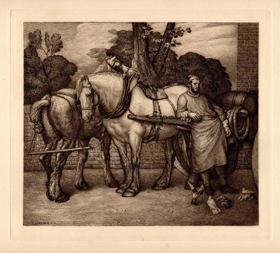 George Frederic Watts Mid-Day Rest Etching (1 of 2)