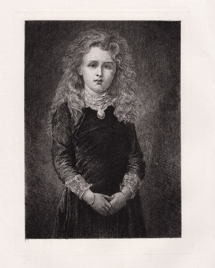 George Frederic Dorothy 1880 etching (1 of 2)