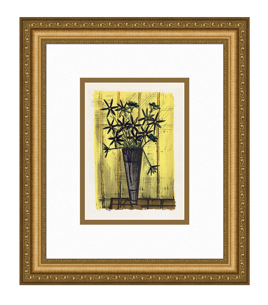 Bernard Buffet Bouquet of Flowers 1967 lithograph (1 of 3)