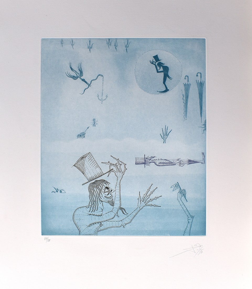 Joan Ponc 1973 Etching Mar Interior Signed Numbered - 2