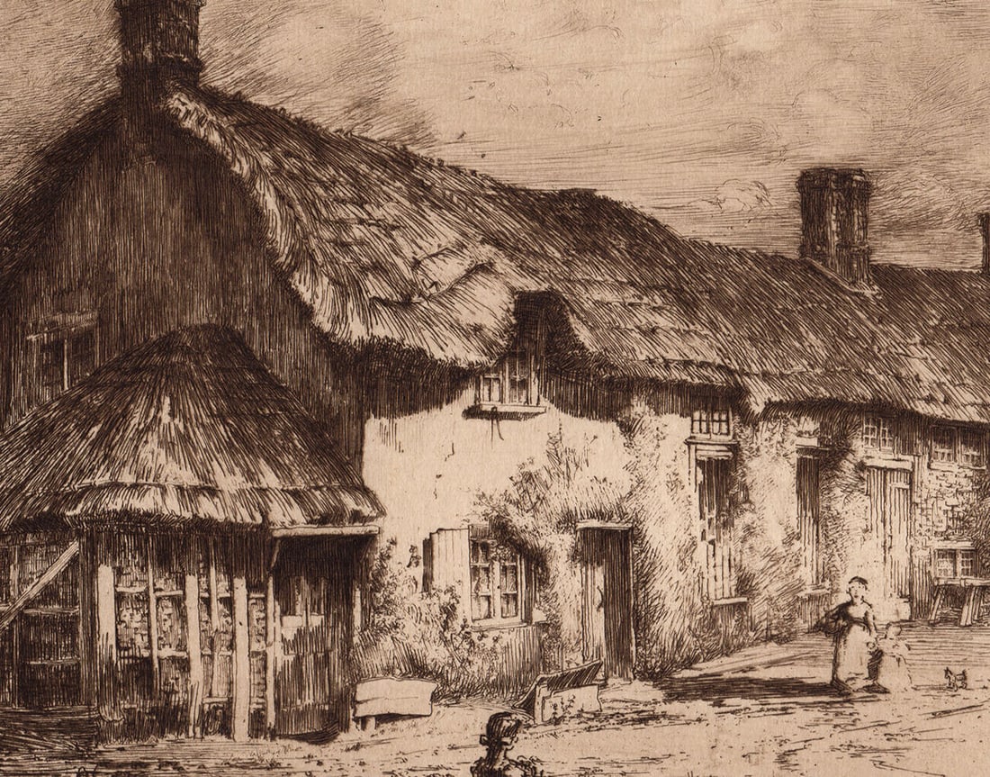 Nathaniel Sparks Charminster 1908 etching - 3