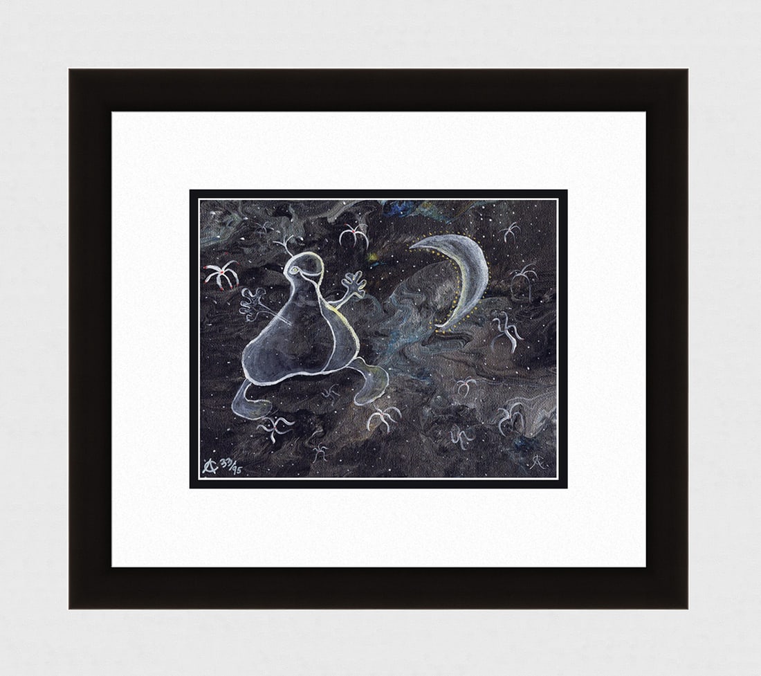 CONSTANTINE Original Signed Constellations: Alexander Constantine. Constellations. Limited edition giclee on wove paper. 2014. Hand Signed by the Artist, lower left. Numbered from 95. Dimensions: Sight 7 3/8 x 9 5/8 inches. Framed dimensions: A