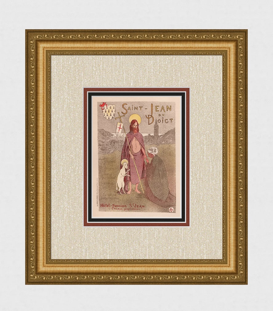 1896 Nelaton Saint Jean Lithograph one of 25 on Japon Framed (1 of 6)