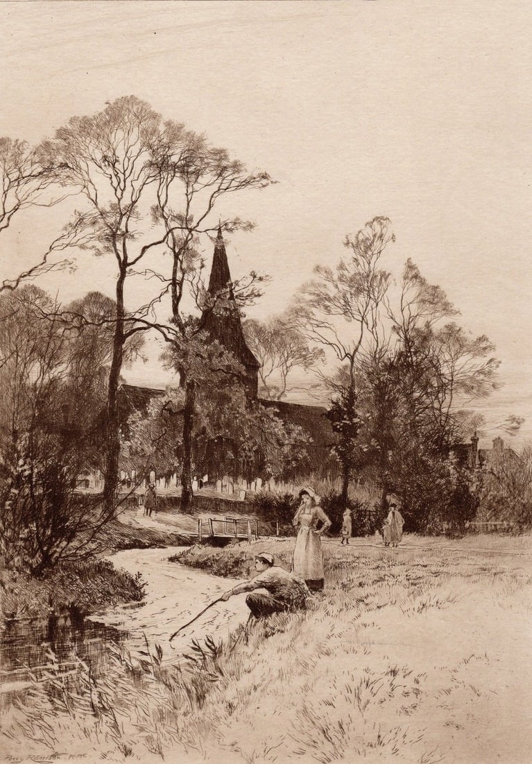 1899 Percy Robertson Shere etching signed (1 of 3)