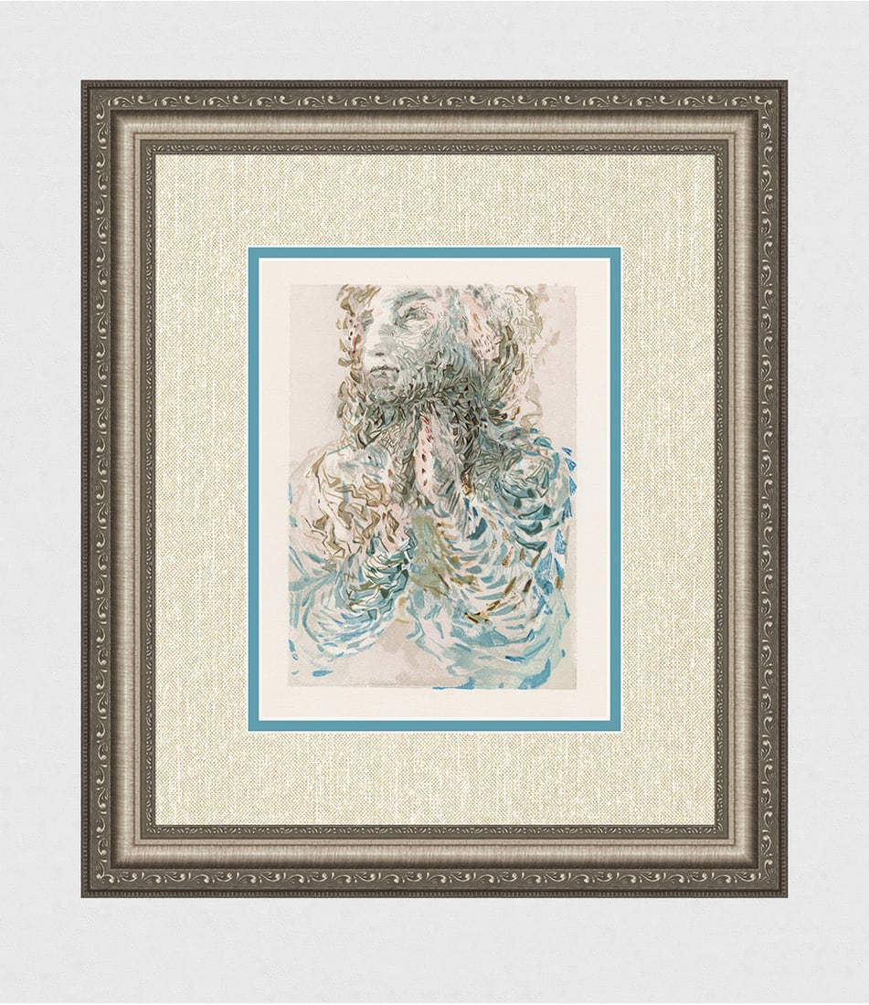 1960 Salvador Dali Divine Authentic Woodcut (1 of 3)