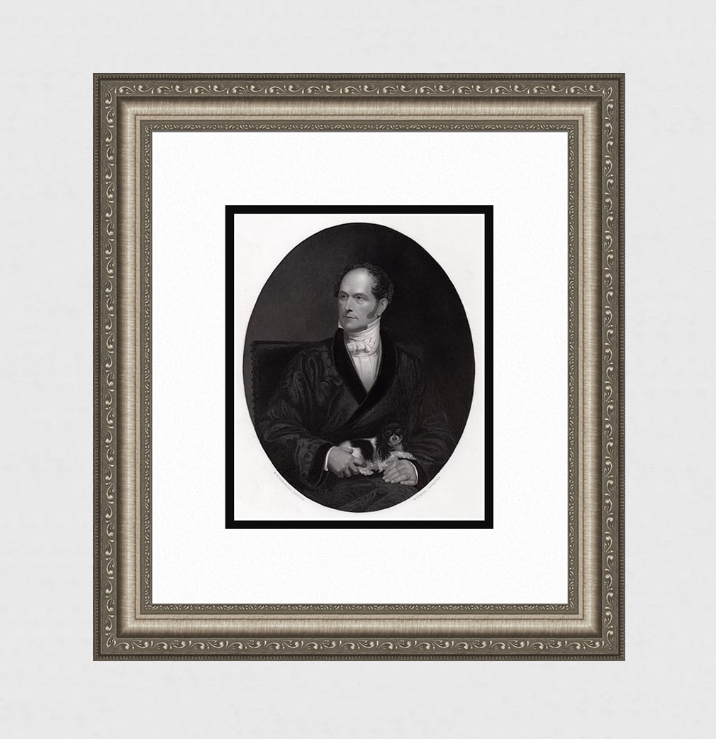 Henry William PICKERSGILL 1800s Engraving "Robert Vernon, Esq" Framed Signed (1 of 4)
