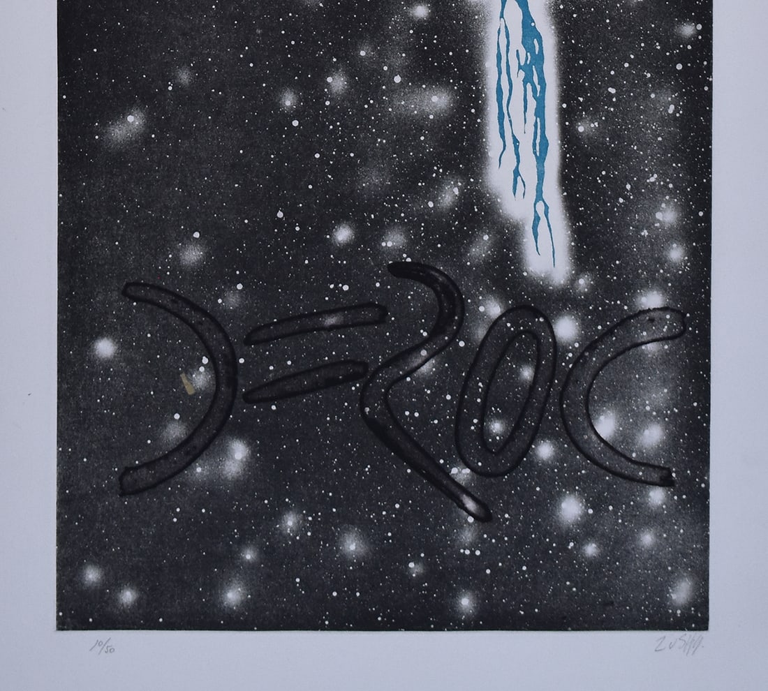 Zush Evru 1982 Etching Kaisu Evrod Signed Numbered - 3
