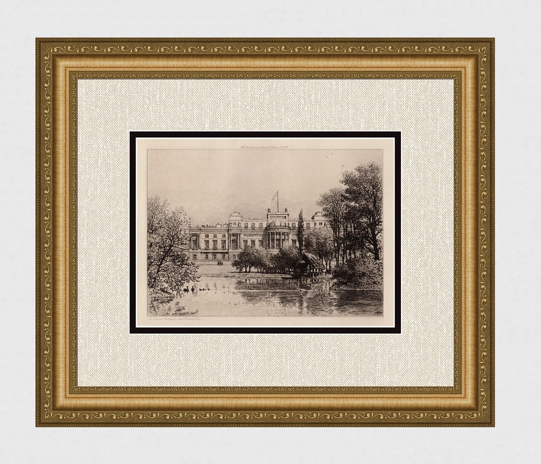 Axel Hermann Haig Etching "Buckingham Palace" SIGNED Framed COA (1 of 4)