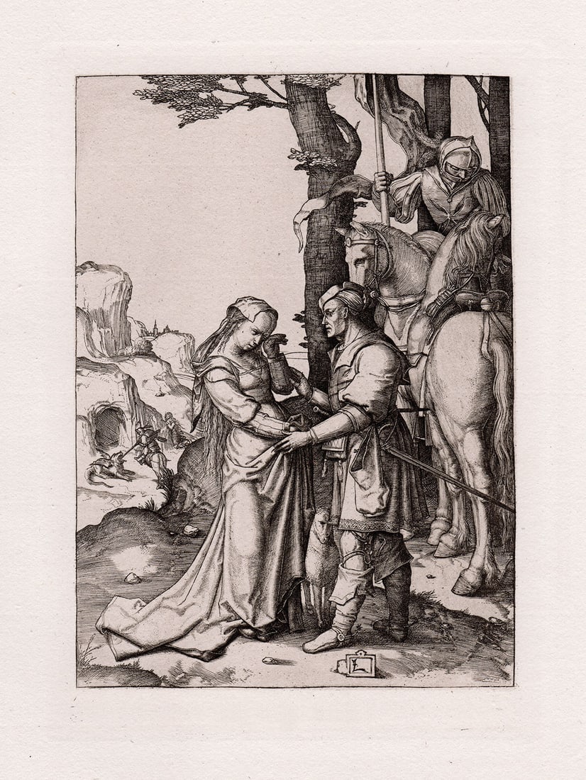 Lucas van Leyden St George 1877 engraving (1 of 2)