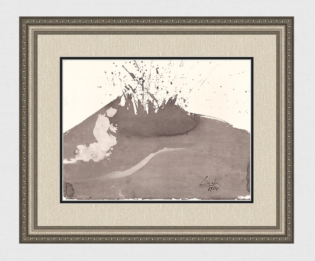 1967 Salvador Dali Authentic Fiery Furnace Lithograph Framed: Salvador Dali. "Viri autem hi tres, id est Sidrach, Misach et Abdenago, ceciderunt in medio camini ignis ardentis (But these three men, Shadrach, Meshach, and Abed-nego, fell down bound into the midst