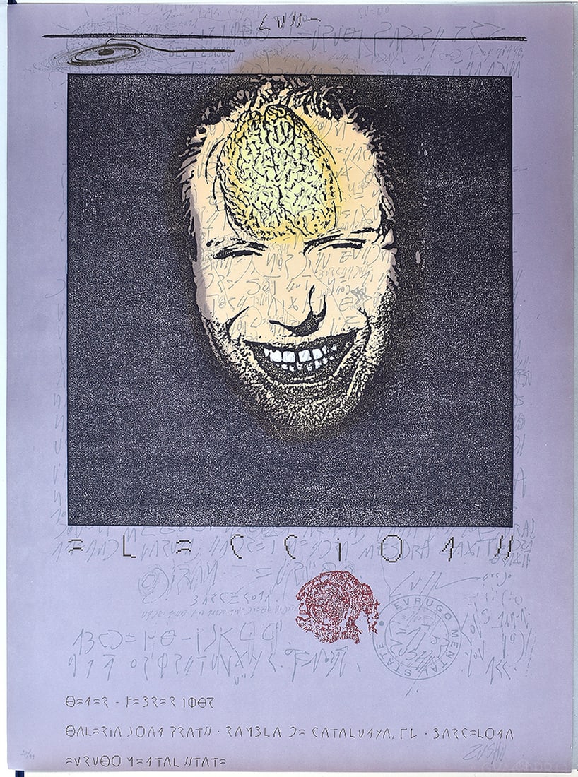 Zush Evru 1990 Lithograph Barcelona Signed Numbered (1 of 3)