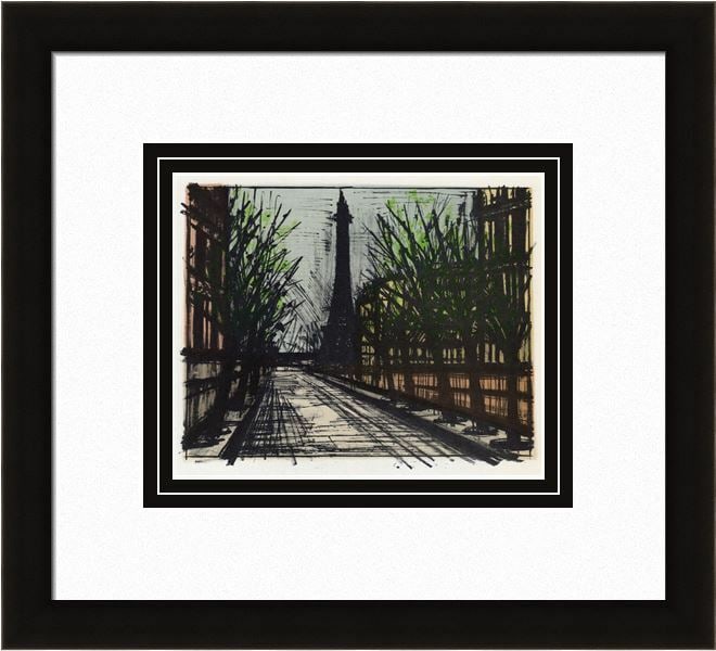 Bernard Buffet La Tour Eiffel 1967 lithograph (1 of 2)