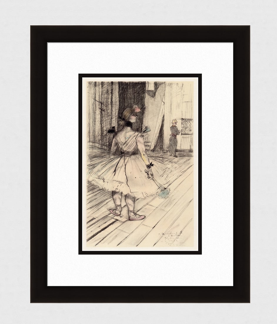 Toulouse Lautrec Color Lithograph Circus Ltd ed: Toulouse Lautrec (French, 1864 - 1901). Behind the Scenes (Dans les Coulisses). Color lithograph on wove paper after the original color crayon drawing. Year: 1952 Limited to an edition of 1500. Atelie