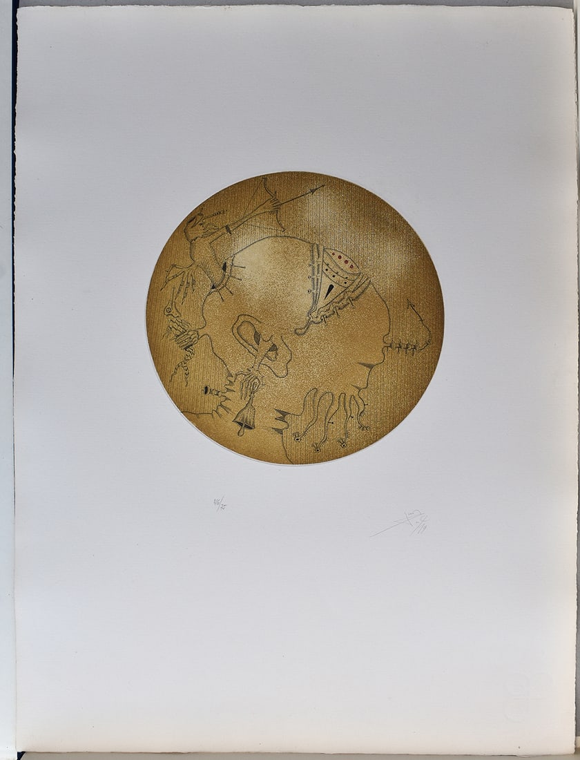 Joan Ponc 1973 Etching Amorfo Signed Numbered (1 of 5)