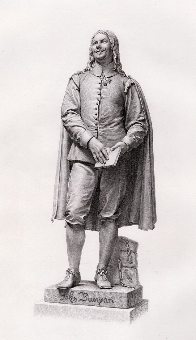 Joseph Edgar Boehm John Bunyan 1876 engraving (1 of 2)