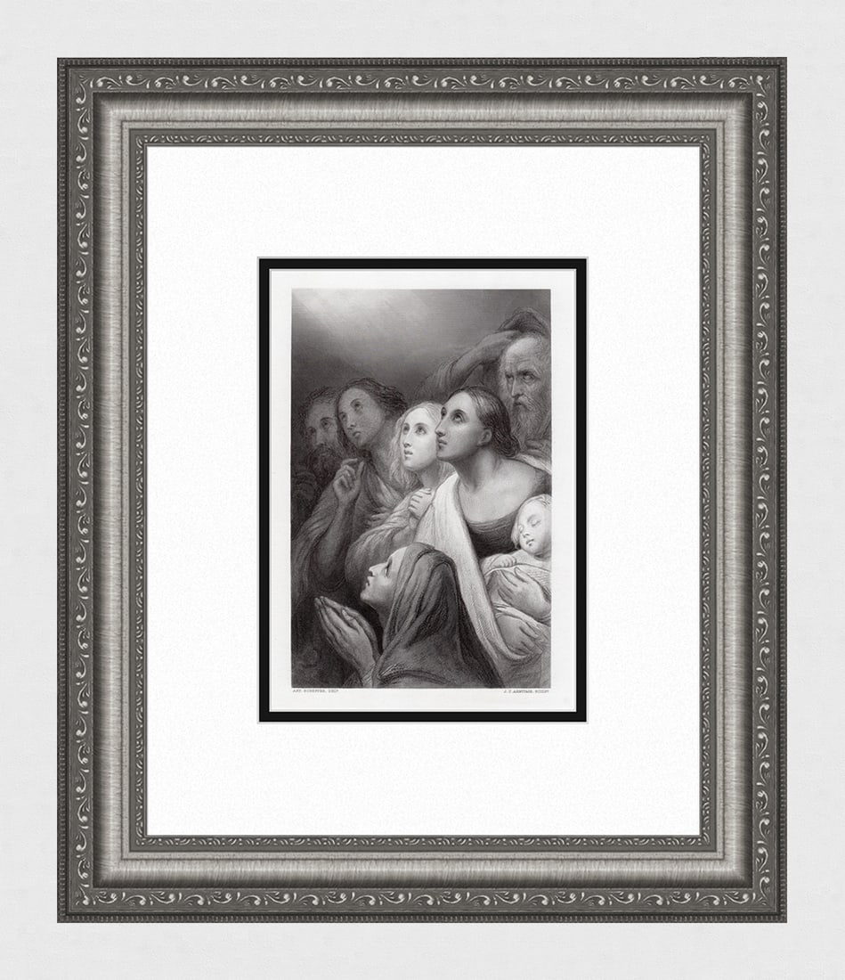Ary Scheffer Adoration 1879 engraving (1 of 3)