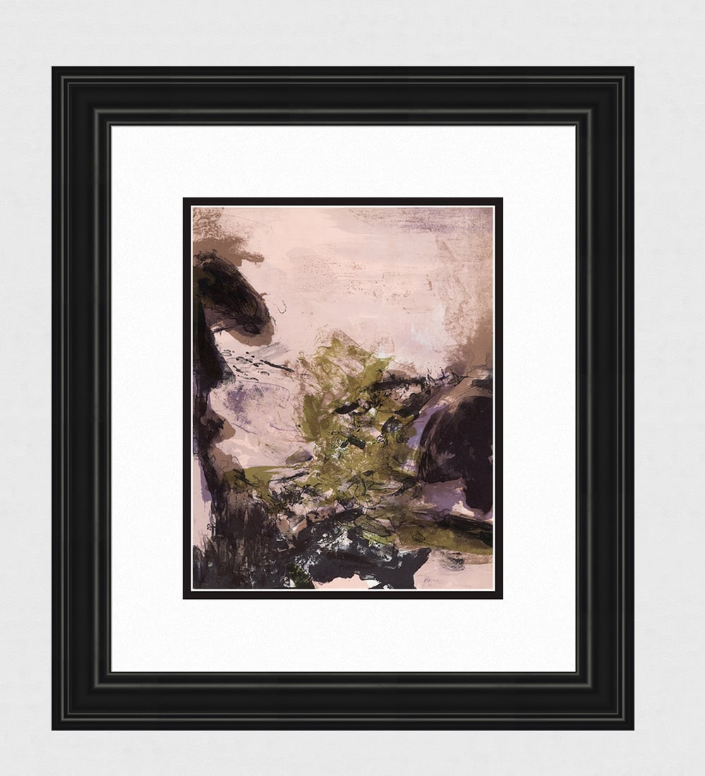 1971 Zao Wou-Ki Original Lithograph Framed (1 of 3)