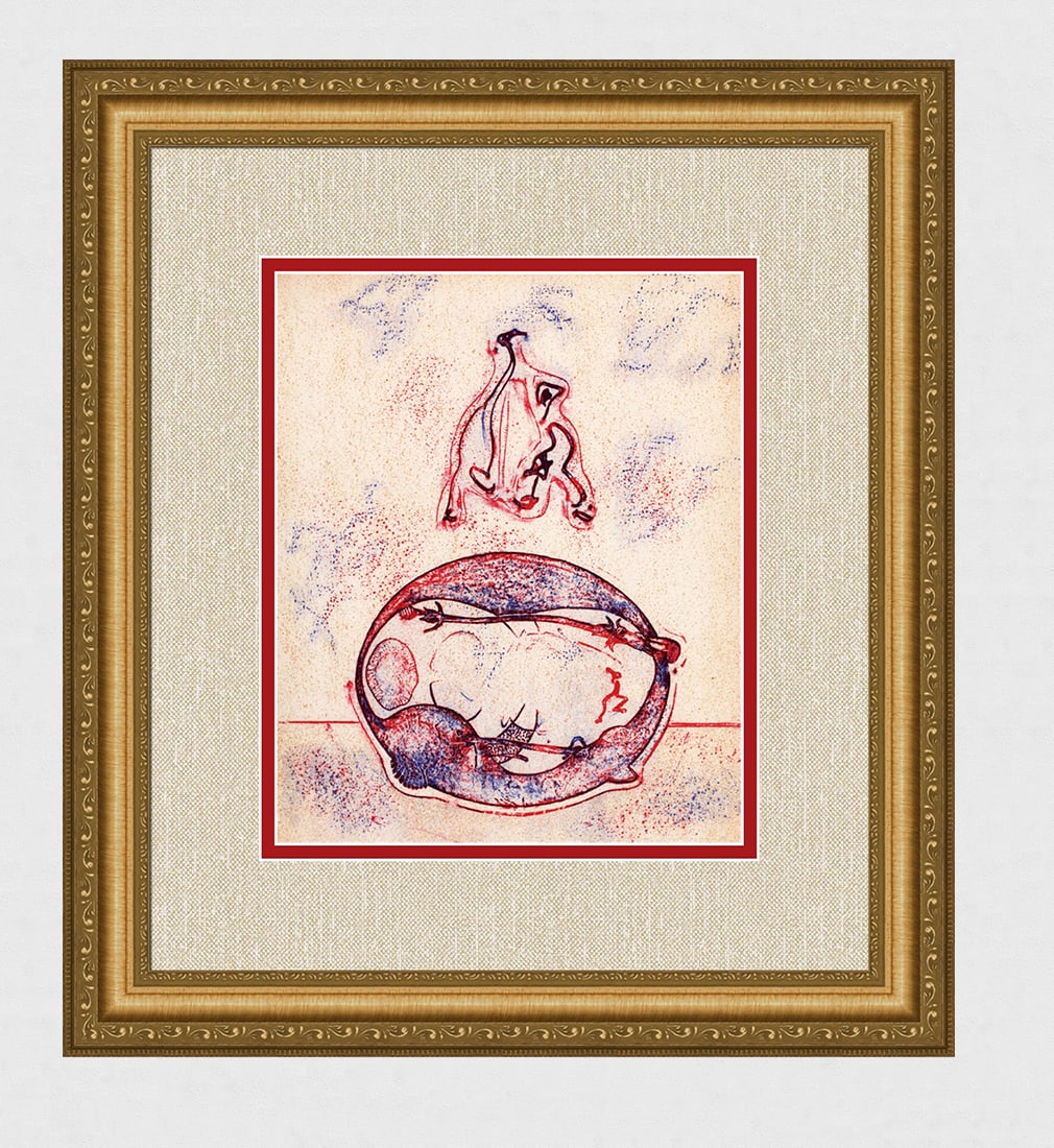 1971 Max Ernst Original Lithograph "After Me" Framed (1 of 3)