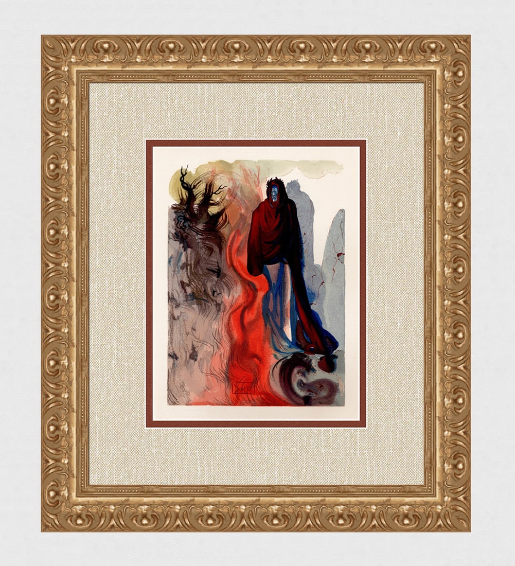 1960 Salvador Dali Apparition Dis Authentic Woodcut (1 of 5)