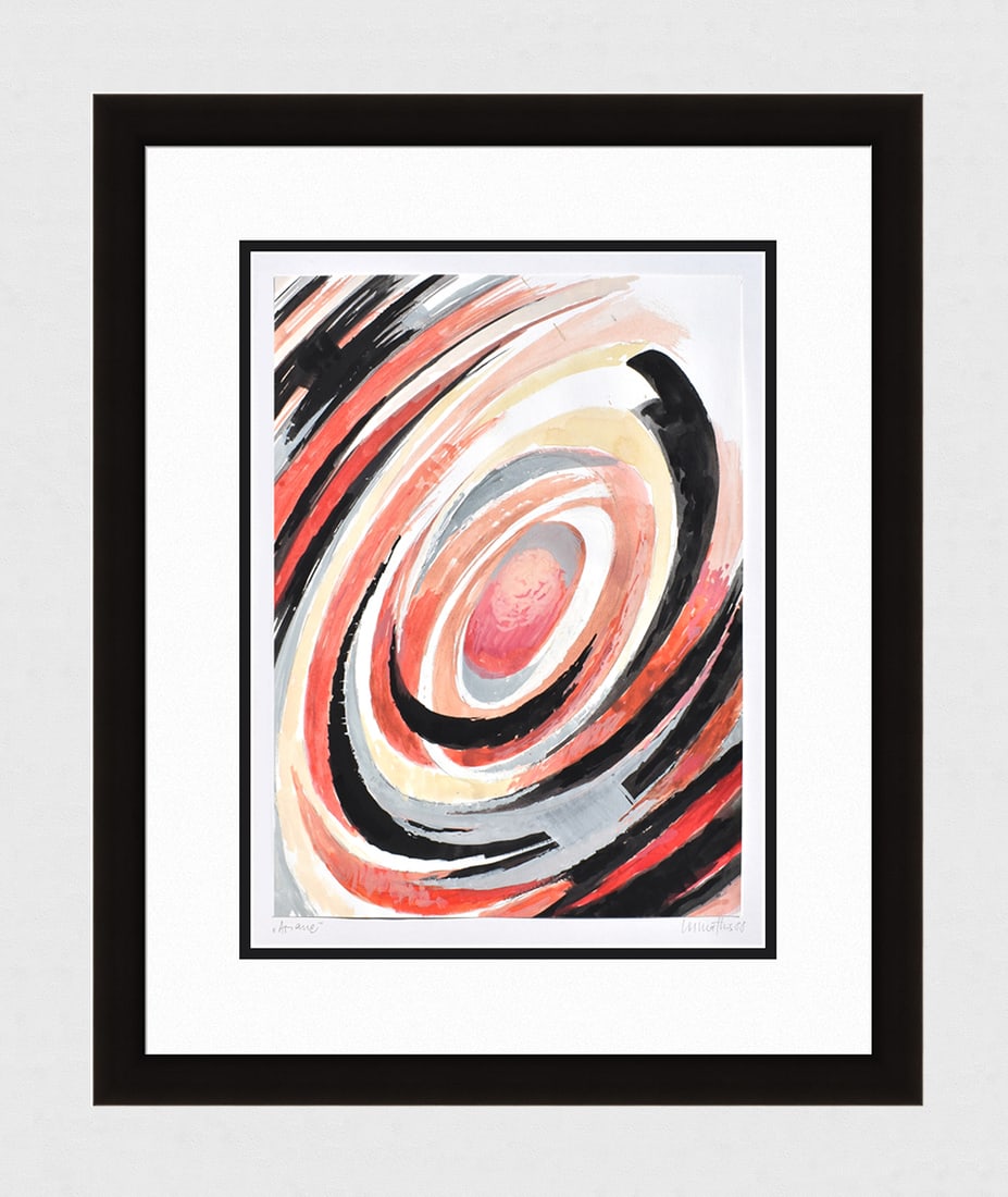 Mathis Original Gouache Ariane Framed Swiss (1 of 4)