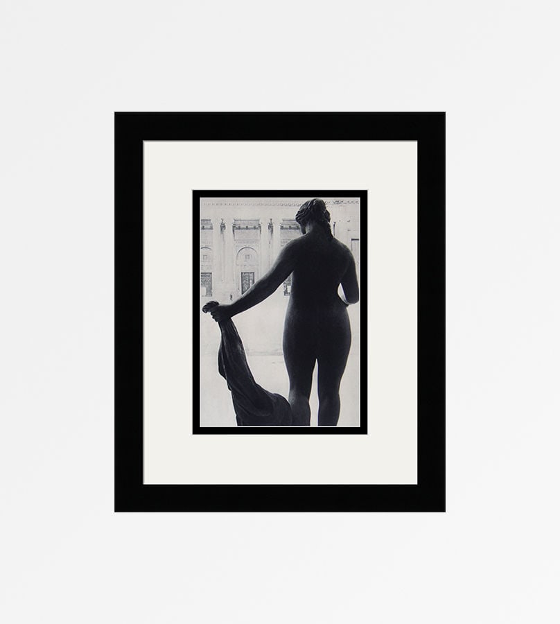 Erwin Blumenfeld Statue of Venus by Renoir 1930's photogravure Framed: Erwin Blumenfeld. (German, 1897 - 1969). Statue of Venus by Renoir. Antique Photogravure. 1937-1940. Excellent. Teriade. Draeger Freres. Image size 7 3/4 x 11 inches. Approximately 17 x 20 inches. Thi