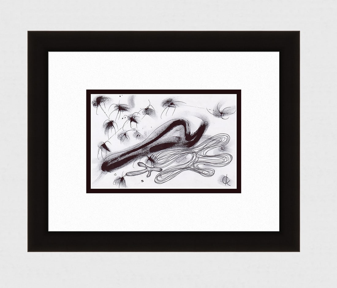 Alexander Constantine Ink Handyman signed: Alexander Constantine. Handyman. Original ink drawing. Year: 2014. Signed by the Artist, lower right. Sheet 5 1/2 x 8 1/2 inches. 13 x 16 inches. This piece has been professionally matted and framed