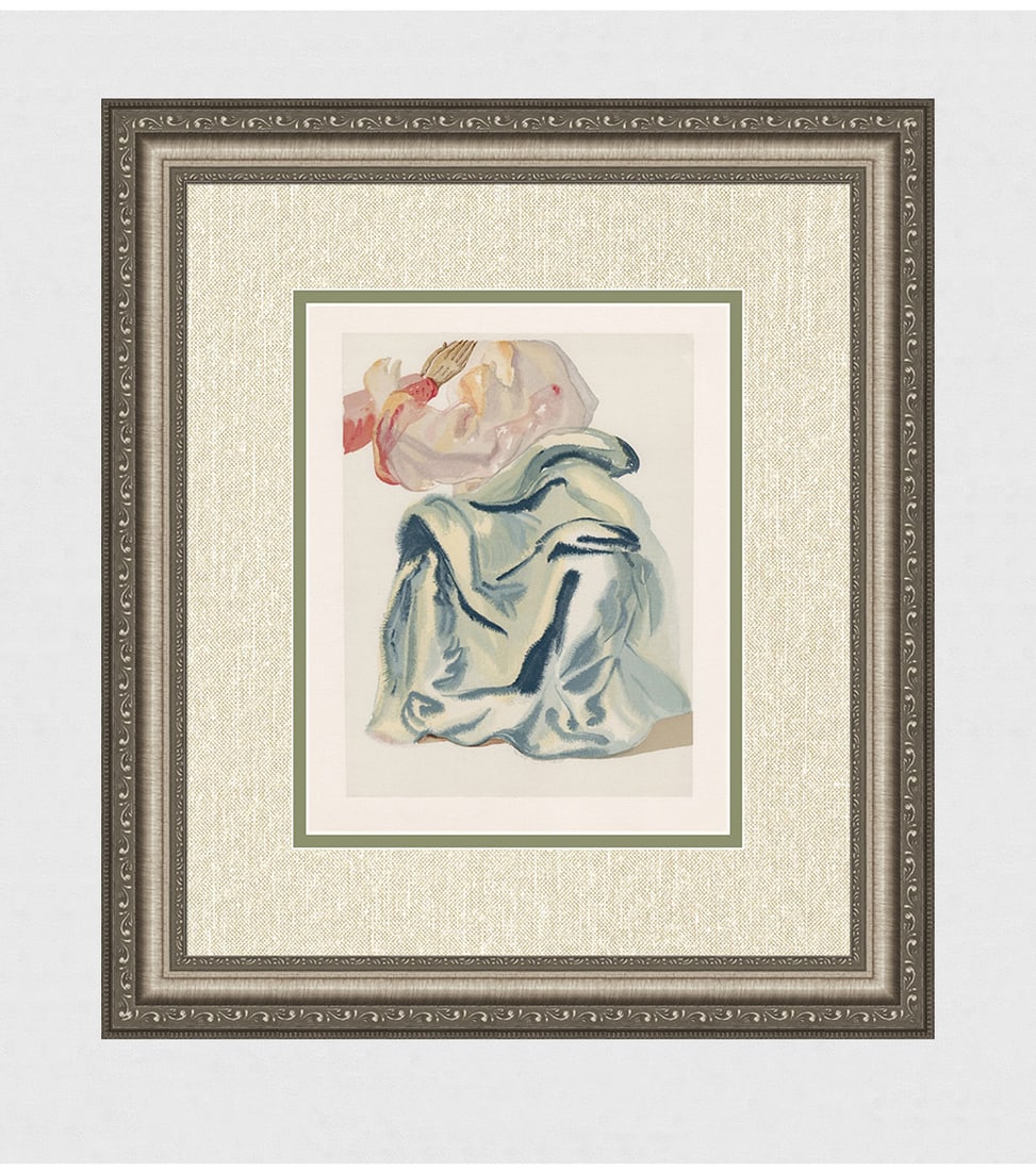 1960 Salvador Dali Prayer Authentic Woodcut (1 of 3)