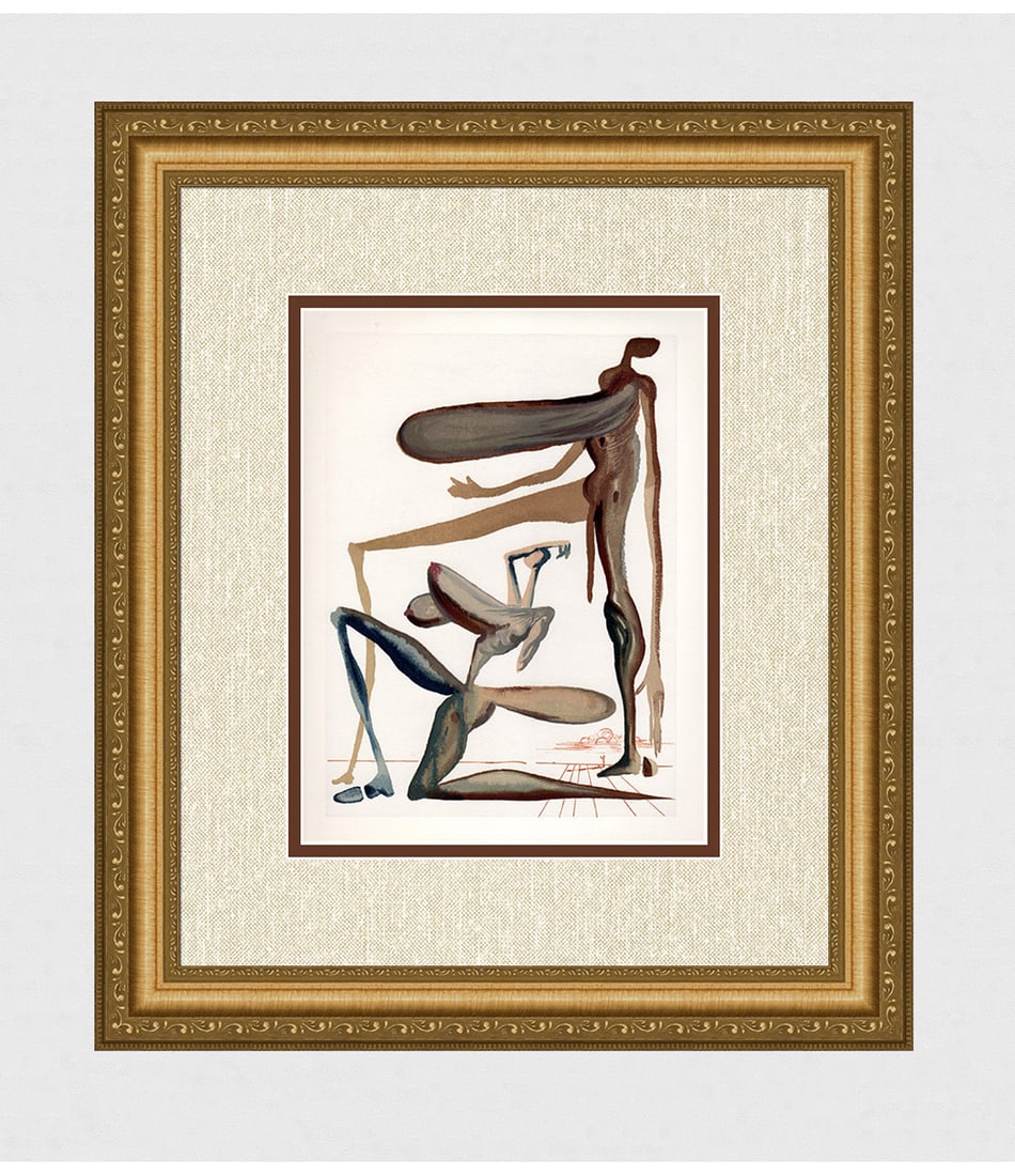 1960 Salvador Dali Prodigality Authentic Woodcut (1 of 3)