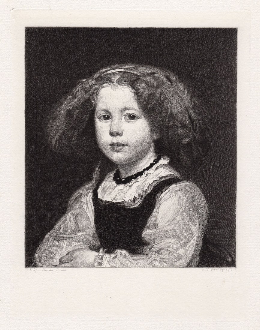 Carolus-Duran Rose de Mai 1879 etching (1 of 2)