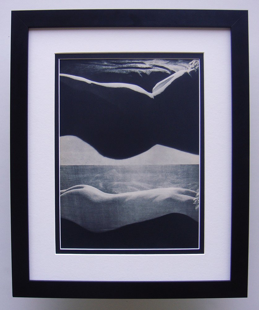 Erwin Blumenfeld Nude photogravure framed: Blumenfeld, Erwin (1897 â€“ 1969). "Nude" Photogravure, 1937-1940. Double matted and framed in contemporary black frame. Framed dimensions 17 x 21 inches. Comes with a Certificate of Authenticity