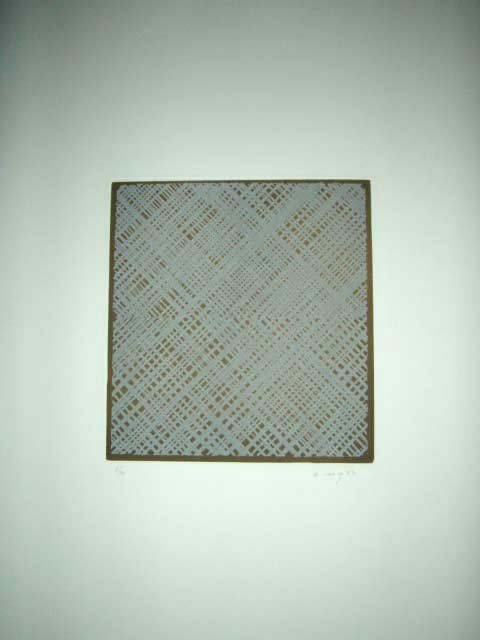 Ed Moses Hand Signed etching: Moses, Ed "Afif 2" Limited edition hand signed etching. Numbered from 75. 30" x 22.5" Comes with a certificate of authenticity.