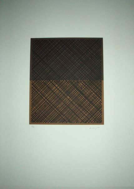 Ed Moses Double Trac I Lithograph: Moses, Ed "Double Trac I" Limited edition hand signed Lithograph. Numbered from 75. 30" x 22.5" Comes with a certificate of authenticity.