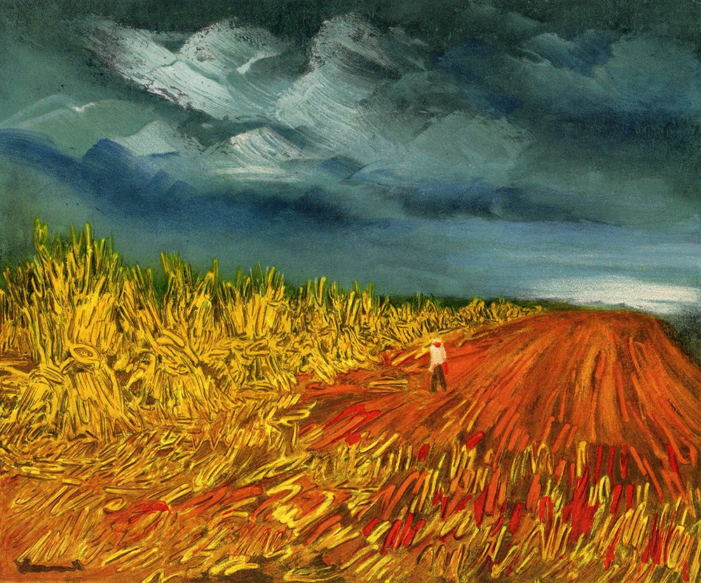 Maurice de Vlaminck Lithograph Framed: Vlaminck, Maurice de. Color lithograph. This lithograph was pulled in Paris in 1958 by the legendary Mourlot Atelier, and published by Andre Sauret. A nice impression, as can be expected by Mourlot. D