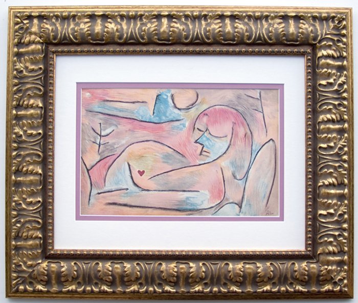 Paul Klee 1938 Lithograph Winter Framed: Klee, Paul. Winter, Color Lithograph, printed by Mourlot, Signed in the plate, 1938. Framed 20 x 24 inches. Comes with a Certificate of Authenticity.