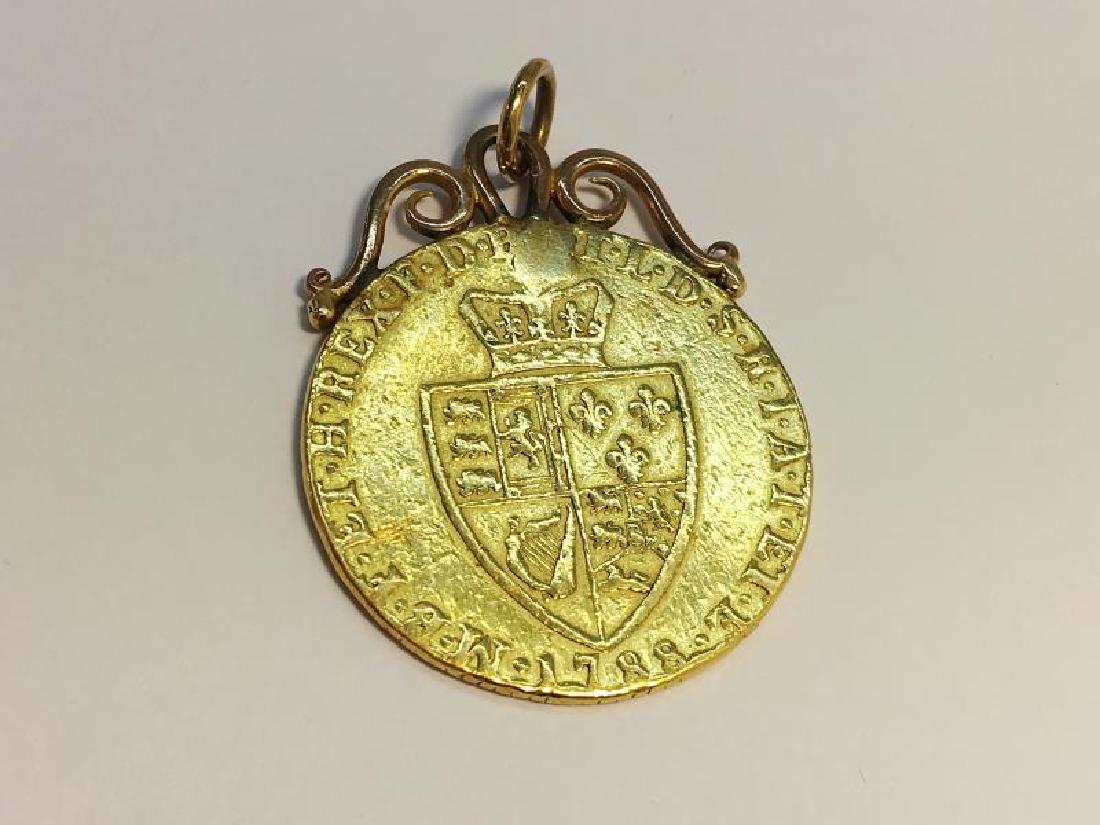 A Mounted 1788 22 Carat George III Spade Guinea, in 9ct (1 of 2)