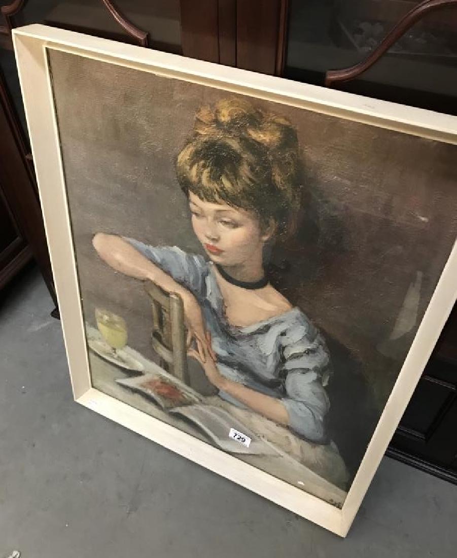 A portrait print after Marcel Dyf of Claudine.: A portrait print after Marcel Dyf of Claudine.