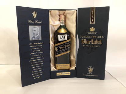 A Johnnie Walker blue label Scotch whisky: A Johnnie Walker blue label Scotch whisky