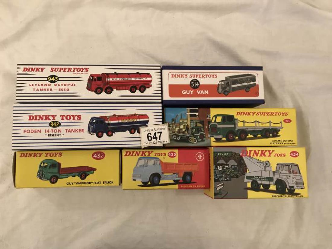7 Atlas Dinky copies including Foden, Guy etc.: 7 Atlas Dinky copies including Foden, Guy etc.