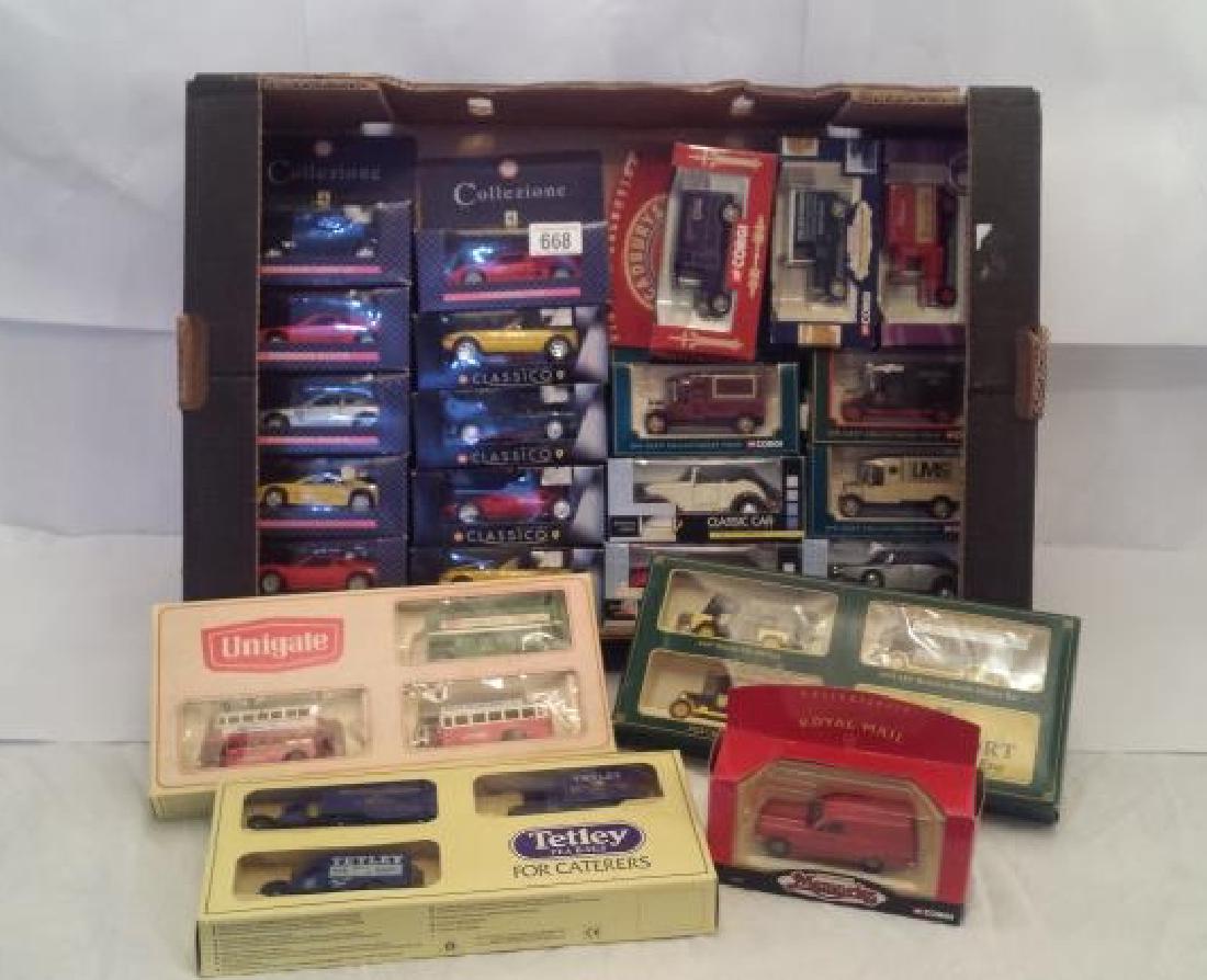 A quantity of Shell Ferrari Classico models etc: A quantity of Shell Ferrari Classico models etc including Corgi.