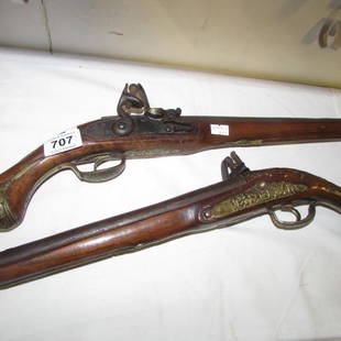 2 flintlock pistols