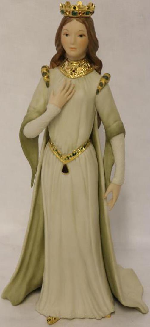 CYBIS PORCELAIN FIGURE OF MEDIEVAL QUEEN, #501,: 13 1/4" H