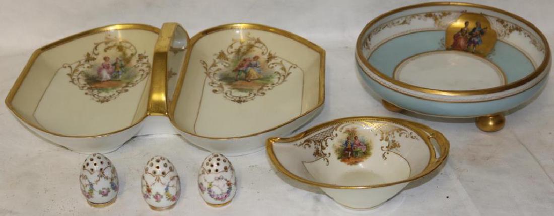 6 PCS DRESDEN HANDLED DOUBLE DISH 12 3/4", (1 of 3)