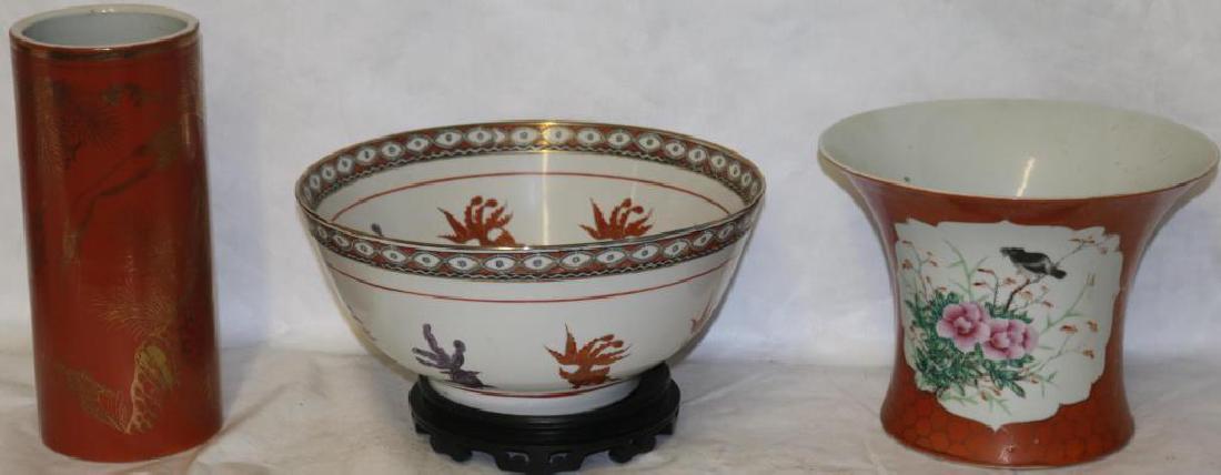 3 PCS ORIENTAL PORCELAIN (1 of 6)