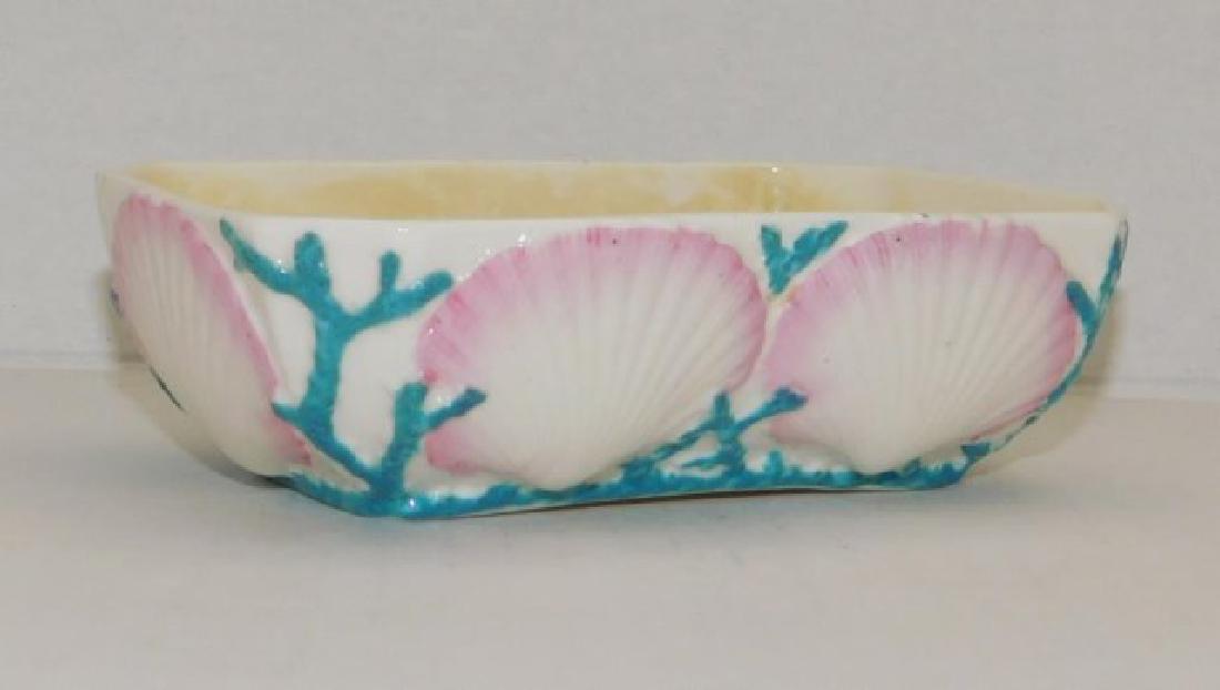 RARE 1ST BLACK MARK BELLEEK BRIGHT PINK SHELL (1 of 5)
