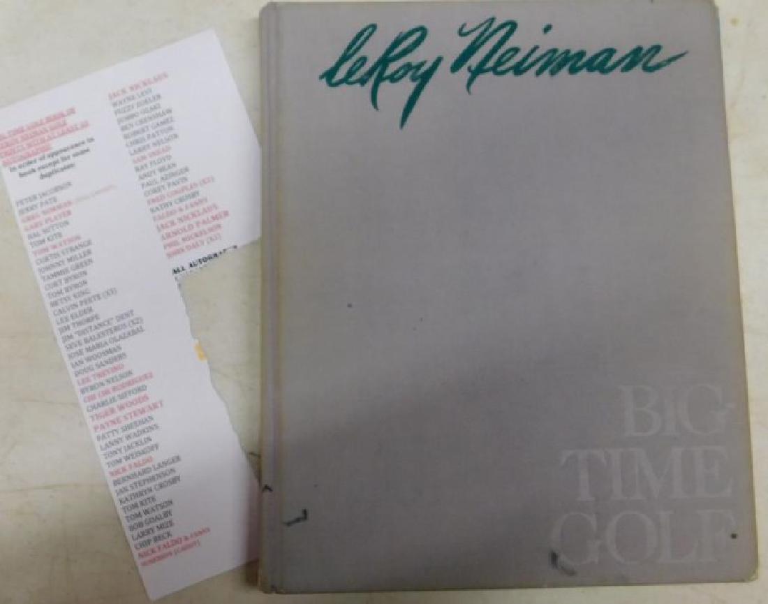 LEROY NEIMAN GOLF BOOK OF AUTOGRAPHS W/63 (1 of 10)