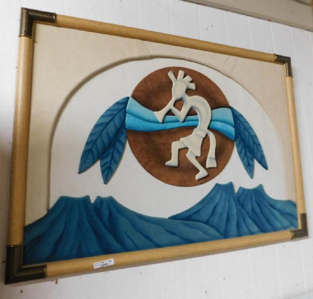 CARL QUEEN SIGNED SUEDE LEATHER NATIVE (1 of 3)