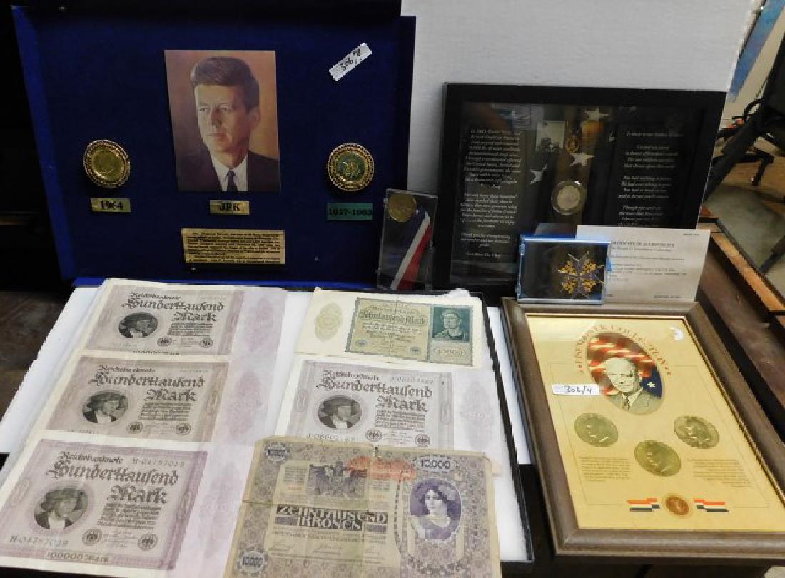 COLLECTION OF FOREIGN & AMERICAN MONEY, (1 of 5)